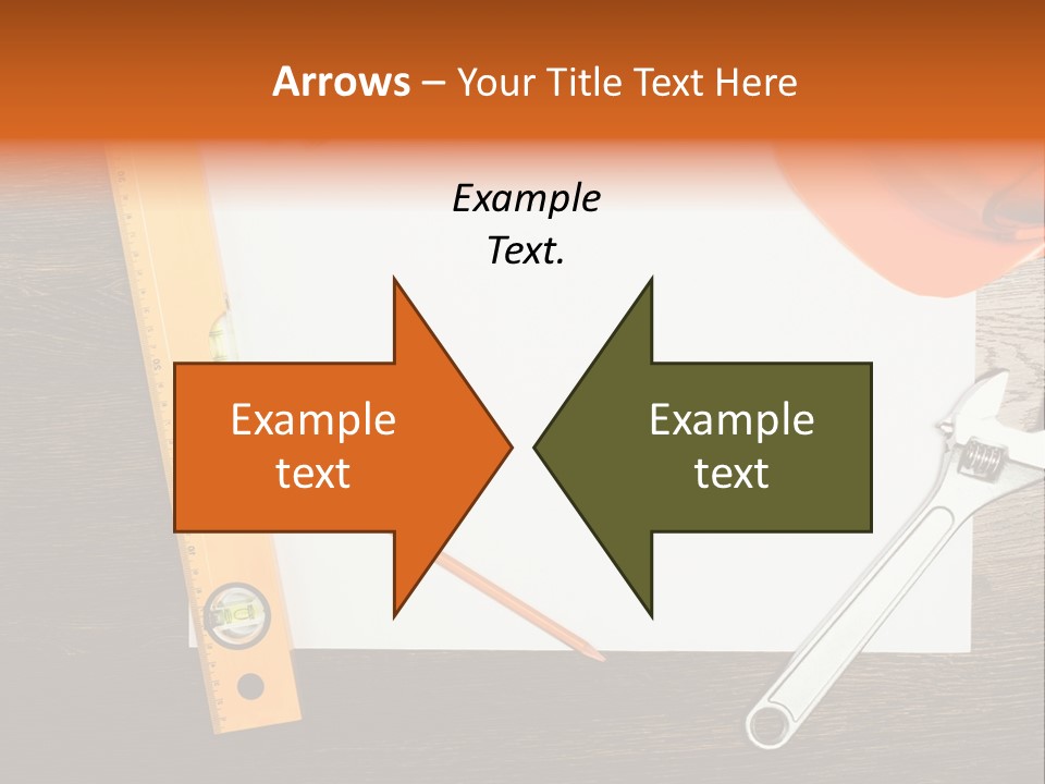 Reconstruction White Blueprint PowerPoint Template