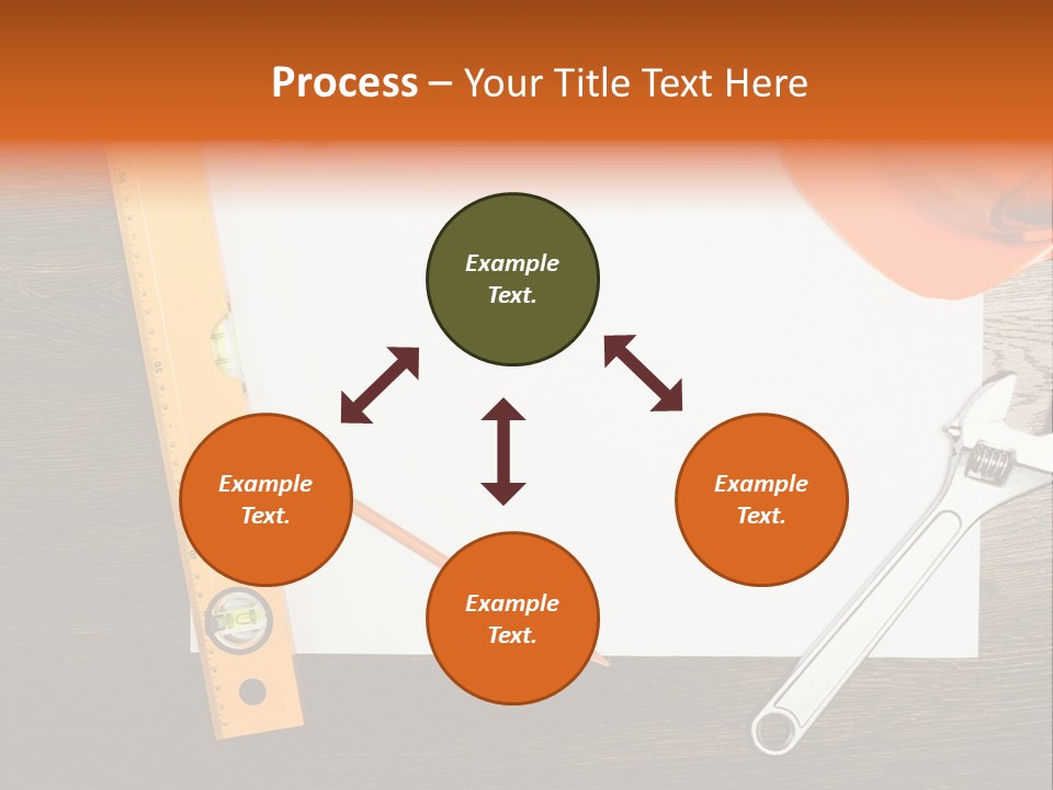 Reconstruction White Blueprint PowerPoint Template