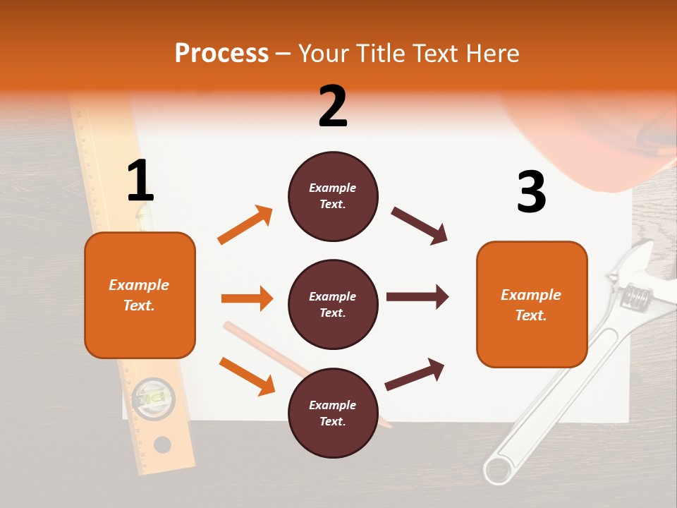 Reconstruction White Blueprint PowerPoint Template