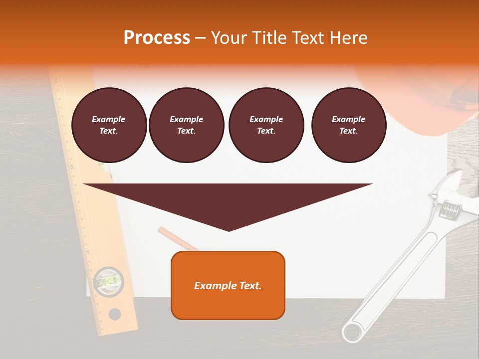 Reconstruction White Blueprint PowerPoint Template