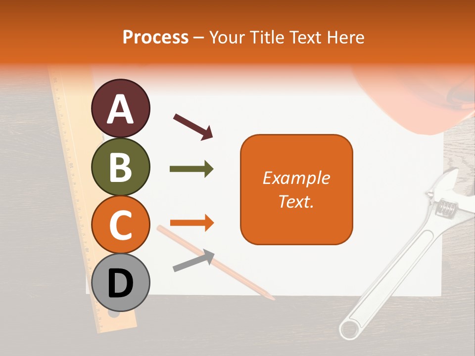 Reconstruction White Blueprint PowerPoint Template