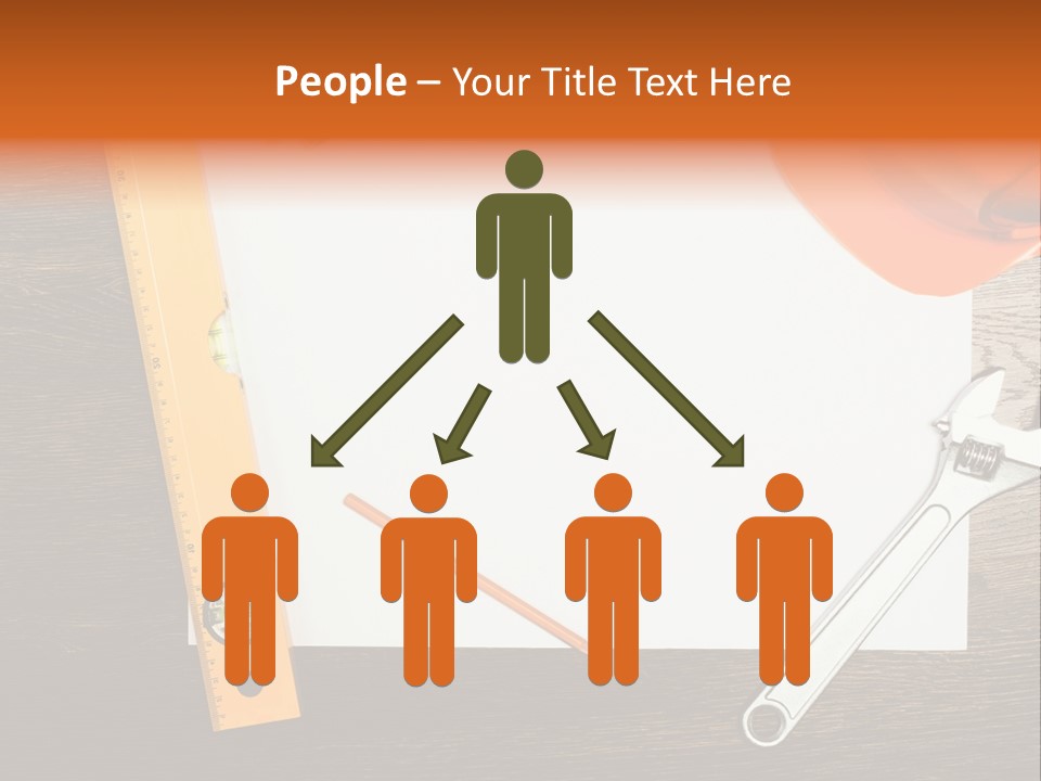 Reconstruction White Blueprint PowerPoint Template