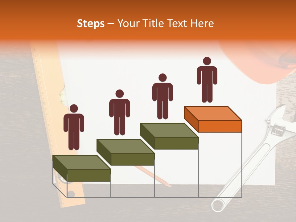 Reconstruction White Blueprint PowerPoint Template