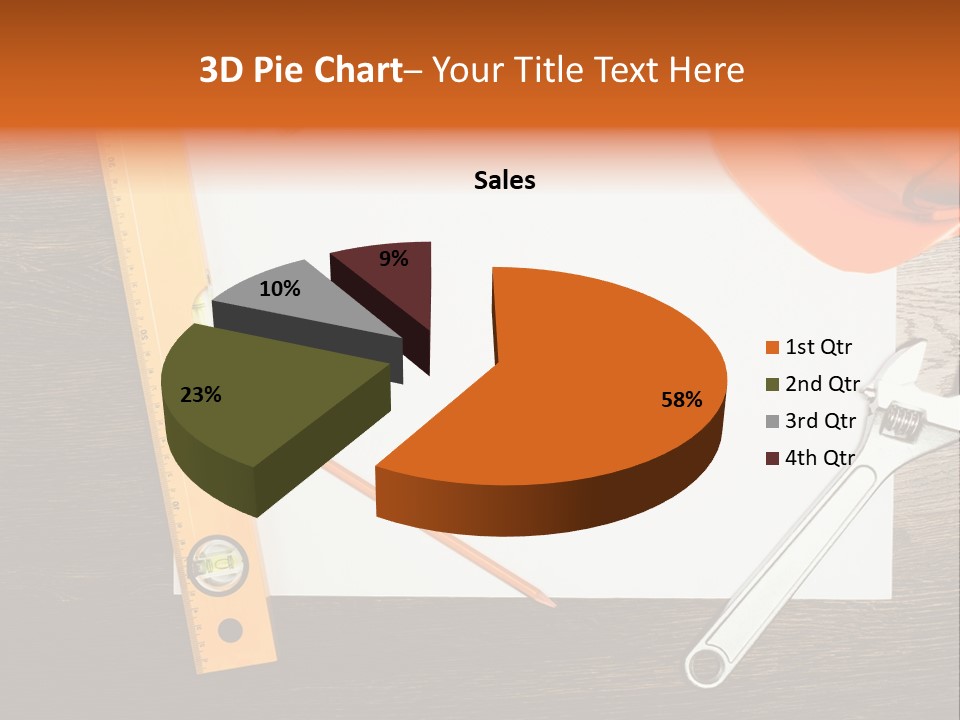 Reconstruction White Blueprint PowerPoint Template