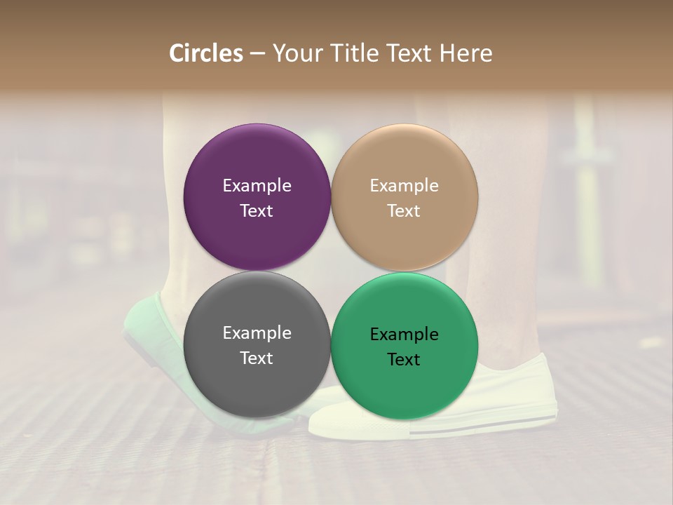 Romantic Caucasian Dolly Shoes PowerPoint Template