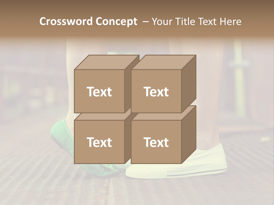 Romantic Caucasian Dolly Shoes PowerPoint Template