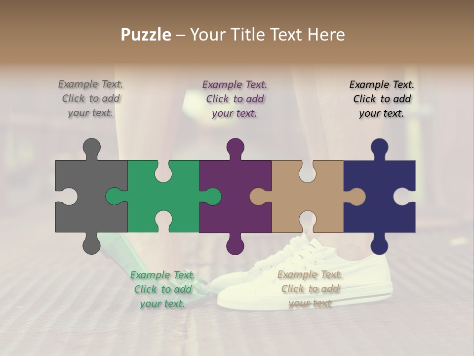 Romantic Caucasian Dolly Shoes PowerPoint Template