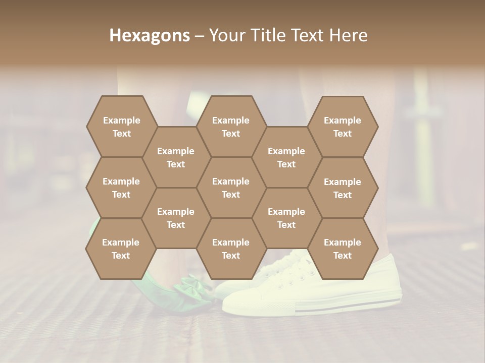 Romantic Caucasian Dolly Shoes PowerPoint Template