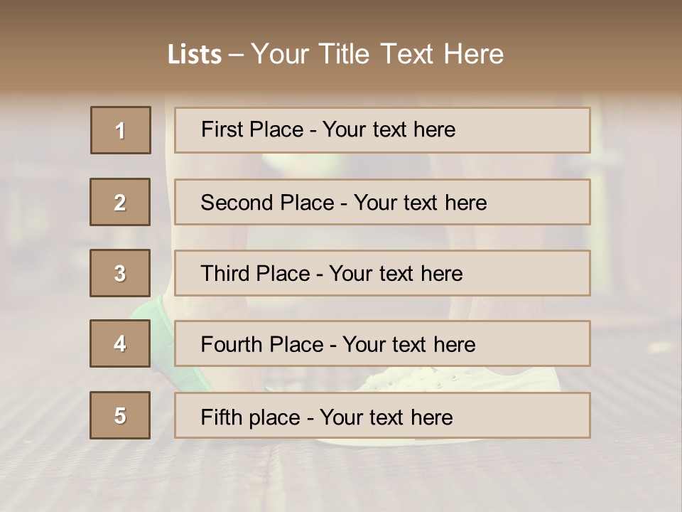 Romantic Caucasian Dolly Shoes PowerPoint Template