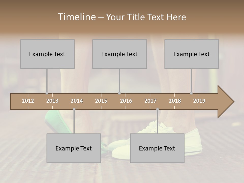 Romantic Caucasian Dolly Shoes PowerPoint Template