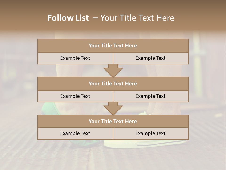 Romantic Caucasian Dolly Shoes PowerPoint Template