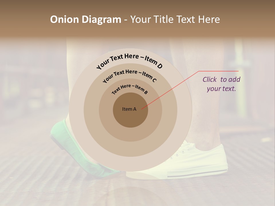 Romantic Caucasian Dolly Shoes PowerPoint Template