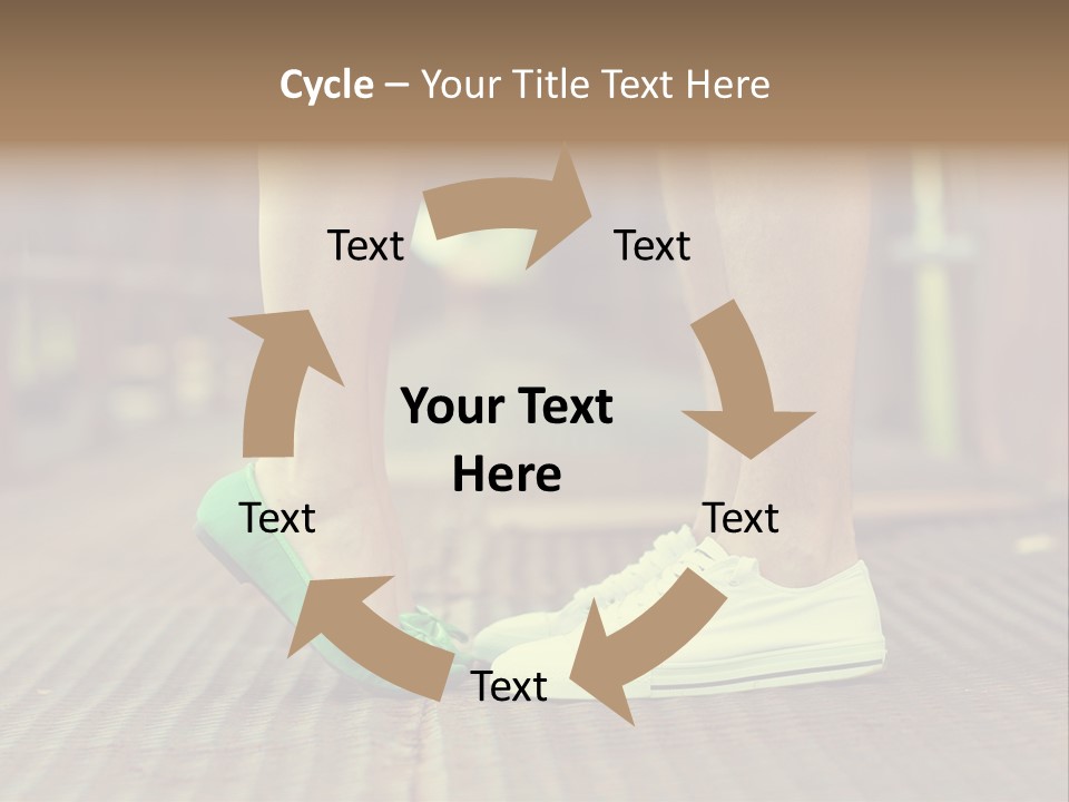 Romantic Caucasian Dolly Shoes PowerPoint Template