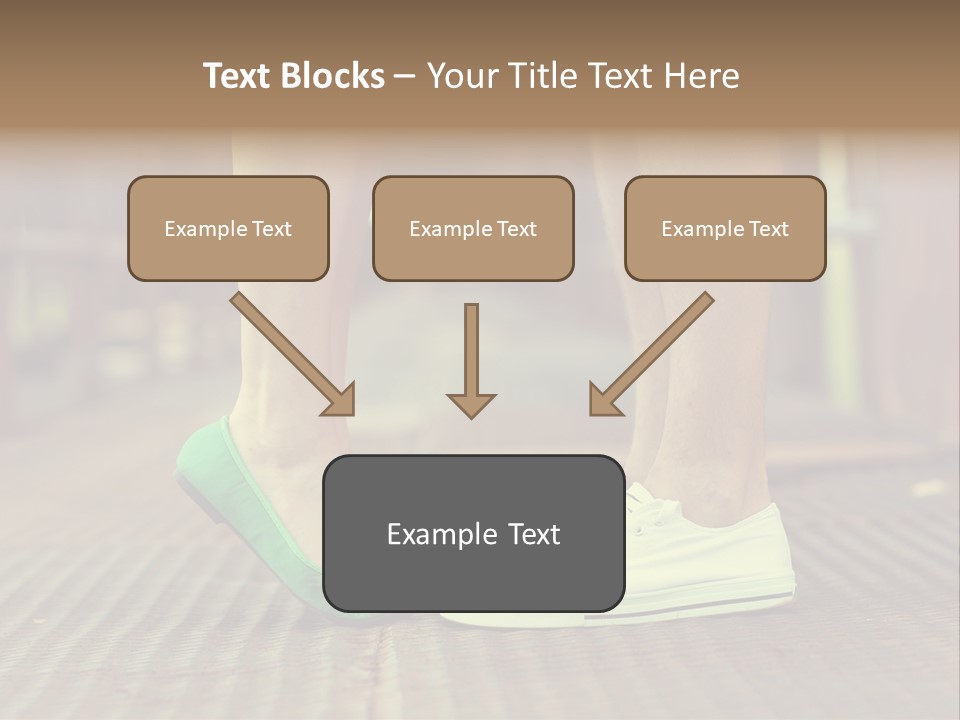 Romantic Caucasian Dolly Shoes PowerPoint Template