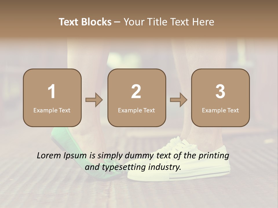 Romantic Caucasian Dolly Shoes PowerPoint Template