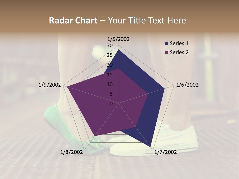 Romantic Caucasian Dolly Shoes PowerPoint Template