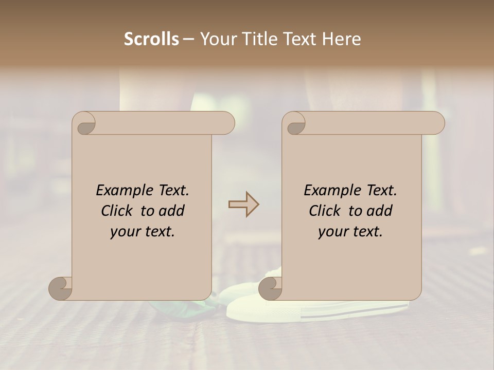 Romantic Caucasian Dolly Shoes PowerPoint Template