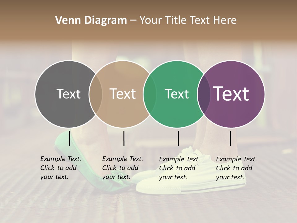 Romantic Caucasian Dolly Shoes PowerPoint Template