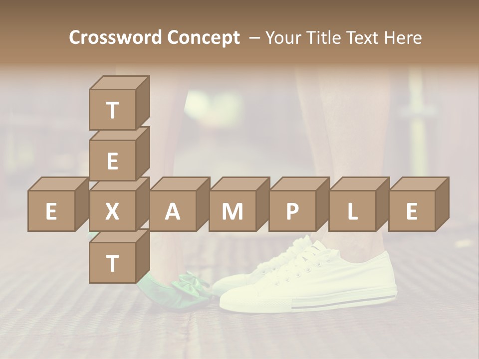 Romantic Caucasian Dolly Shoes PowerPoint Template