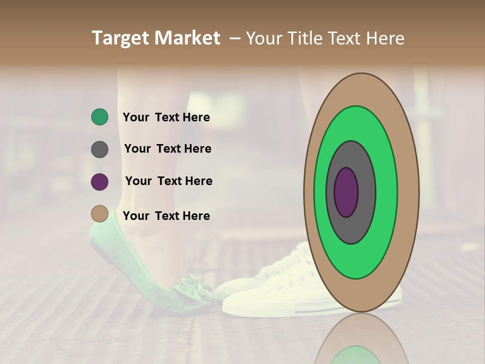 Romantic Caucasian Dolly Shoes PowerPoint Template