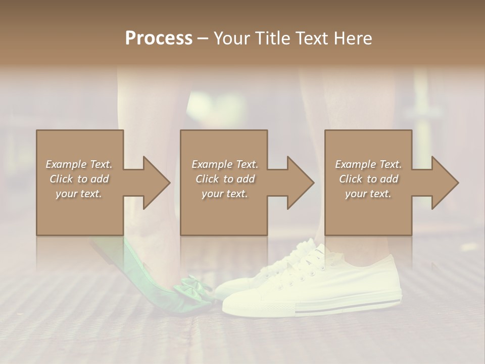 Romantic Caucasian Dolly Shoes PowerPoint Template