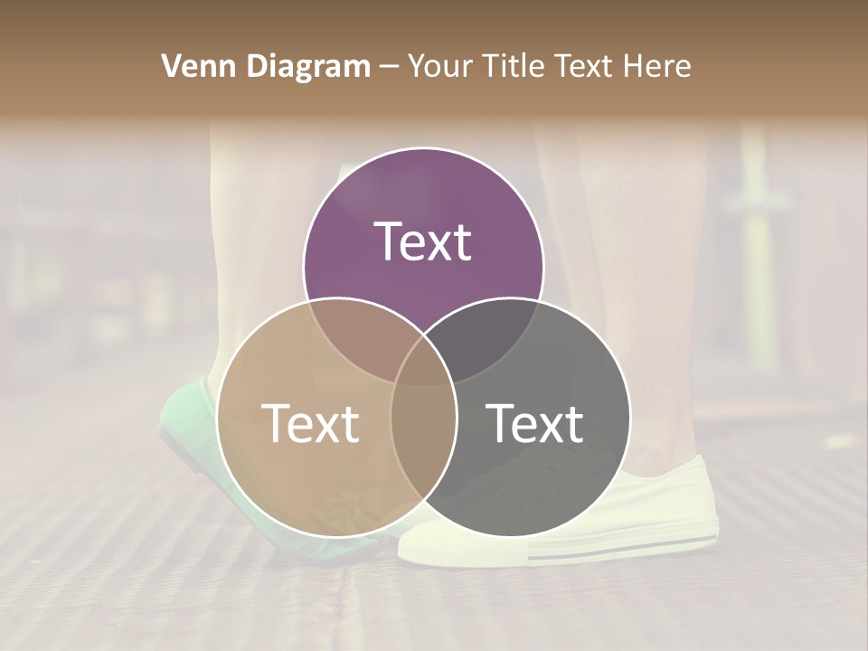 Romantic Caucasian Dolly Shoes PowerPoint Template