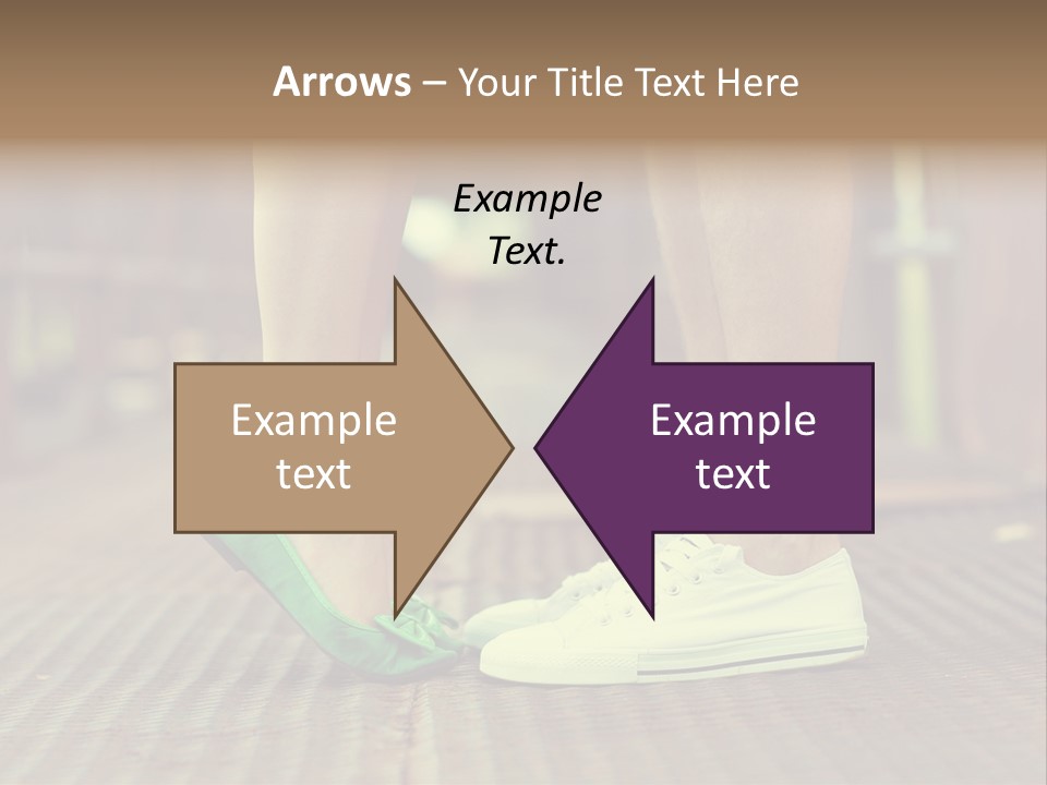 Romantic Caucasian Dolly Shoes PowerPoint Template