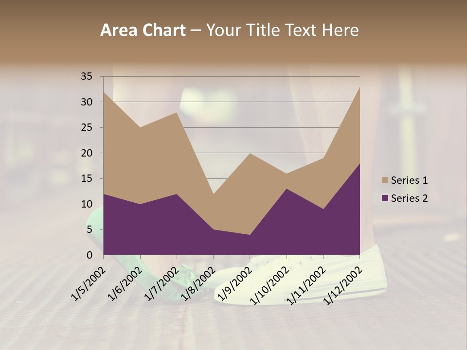 Romantic Caucasian Dolly Shoes PowerPoint Template
