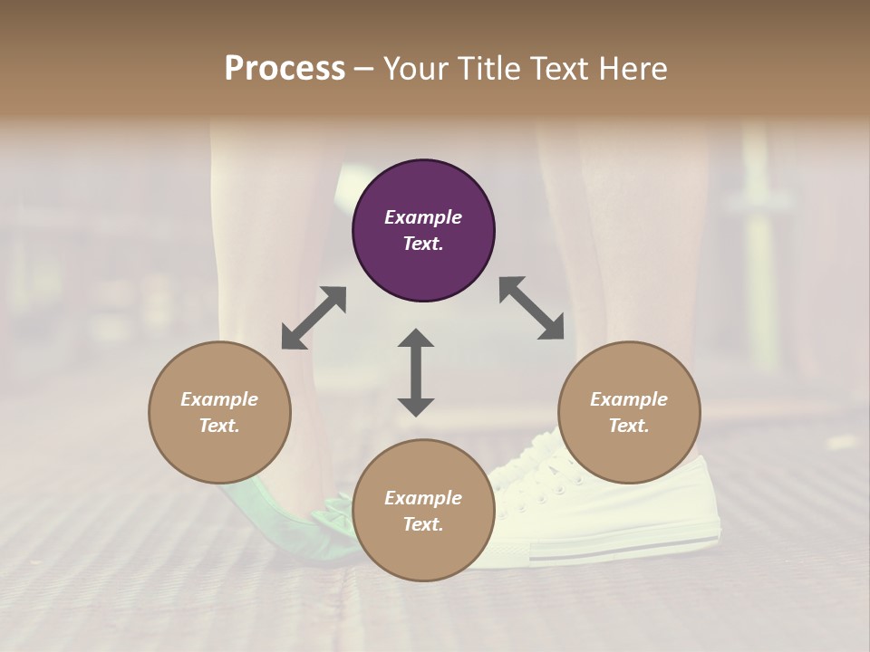 Romantic Caucasian Dolly Shoes PowerPoint Template