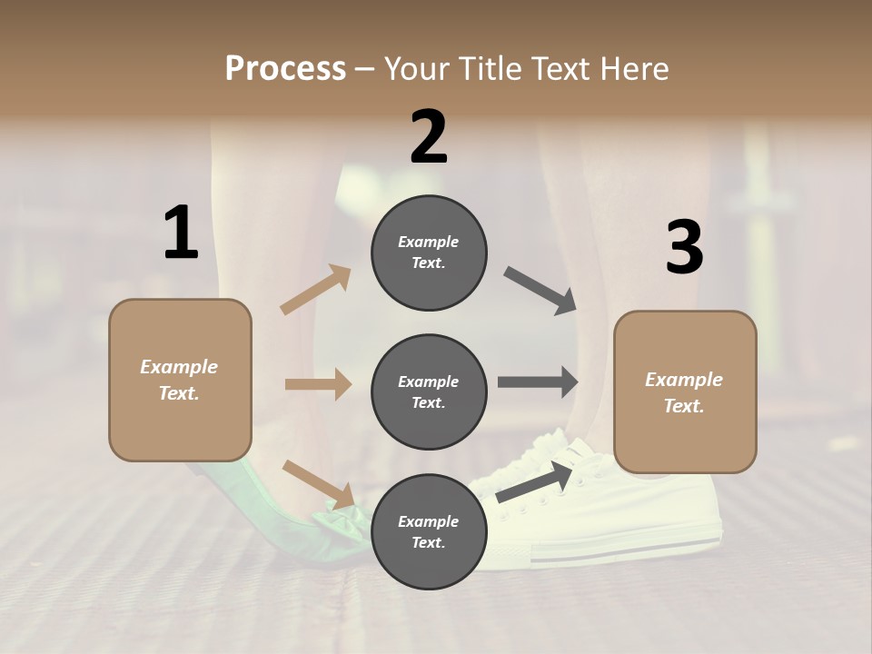 Romantic Caucasian Dolly Shoes PowerPoint Template
