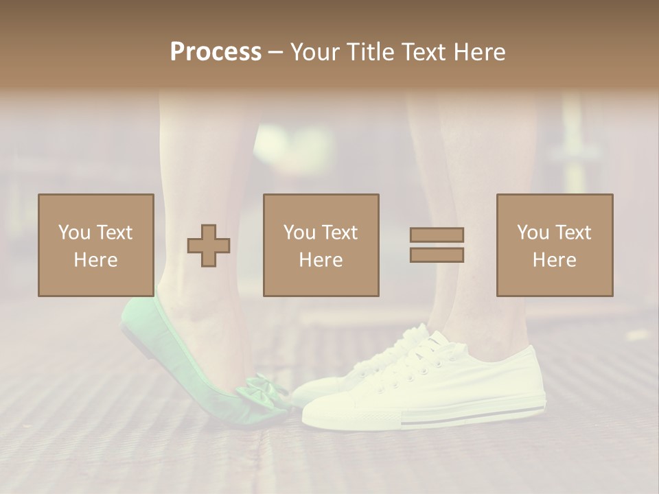 Romantic Caucasian Dolly Shoes PowerPoint Template