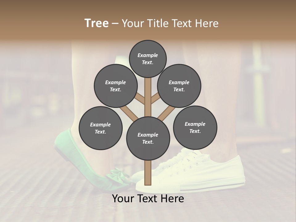 Romantic Caucasian Dolly Shoes PowerPoint Template