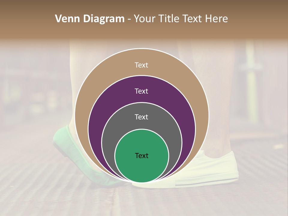 Romantic Caucasian Dolly Shoes PowerPoint Template
