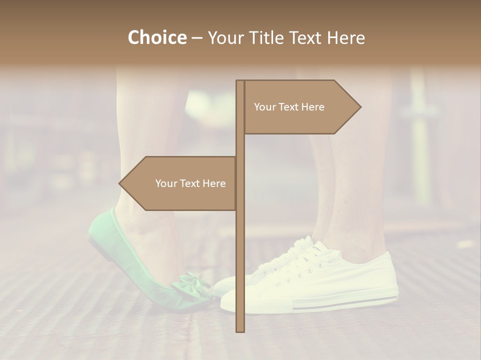 Romantic Caucasian Dolly Shoes PowerPoint Template