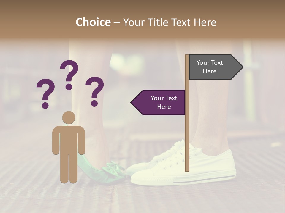 Romantic Caucasian Dolly Shoes PowerPoint Template