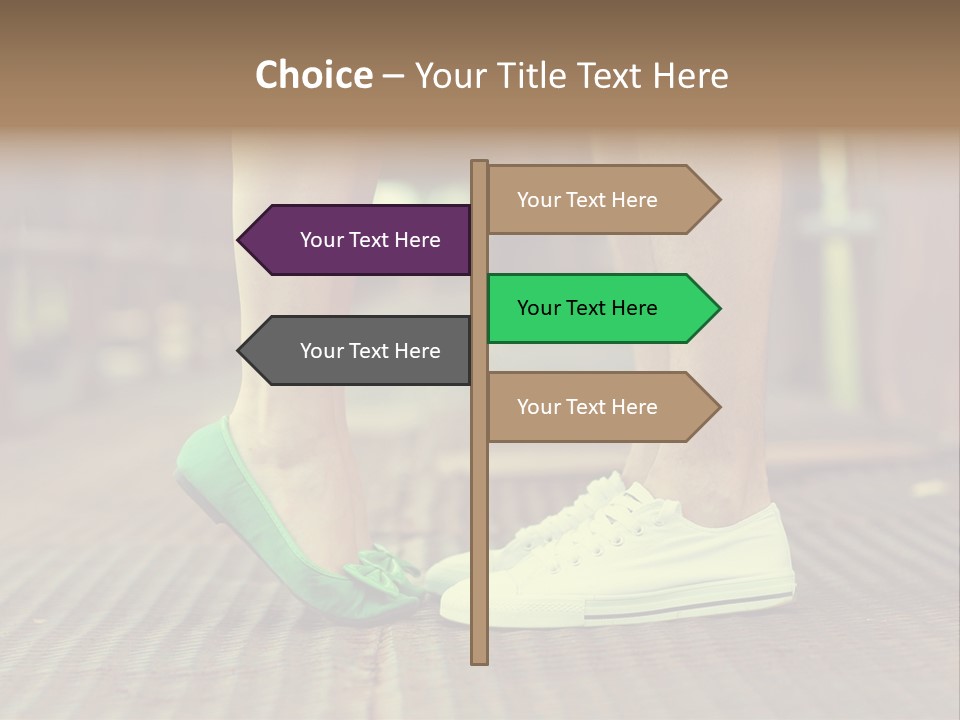 Romantic Caucasian Dolly Shoes PowerPoint Template