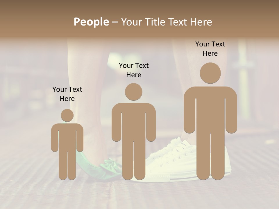 Romantic Caucasian Dolly Shoes PowerPoint Template
