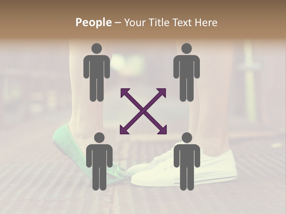 Romantic Caucasian Dolly Shoes PowerPoint Template