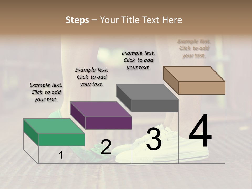 Romantic Caucasian Dolly Shoes PowerPoint Template