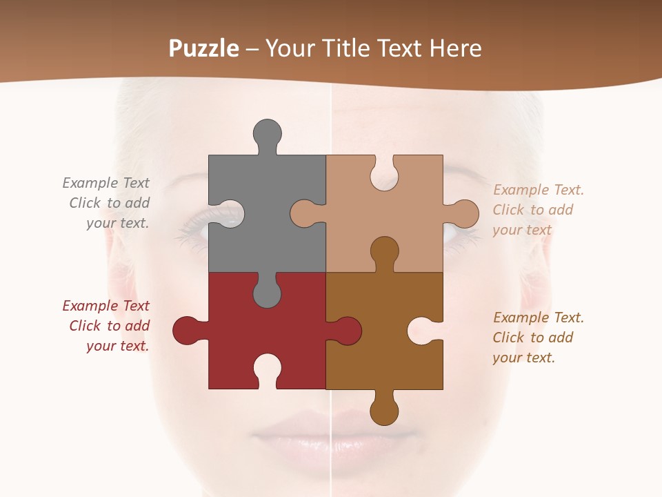 Young Skincare Girl PowerPoint Template