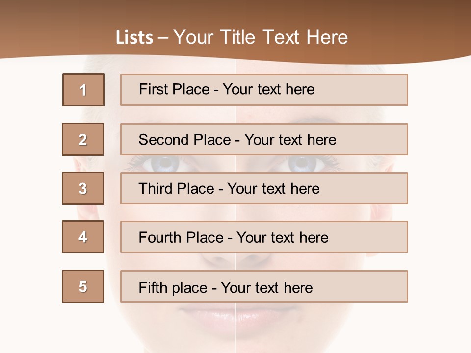 Young Skincare Girl PowerPoint Template