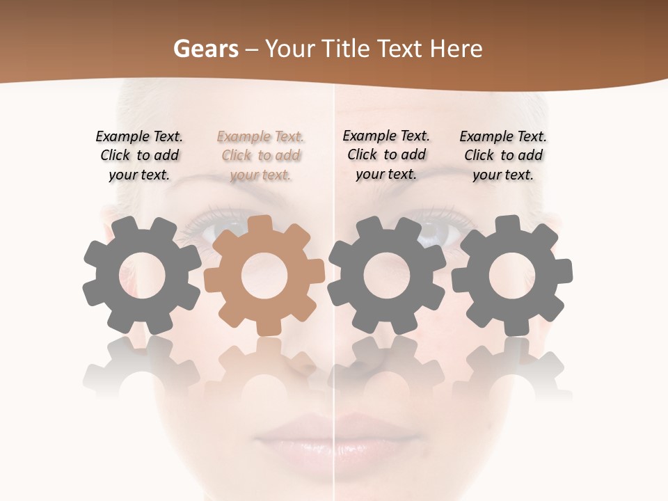 Young Skincare Girl PowerPoint Template