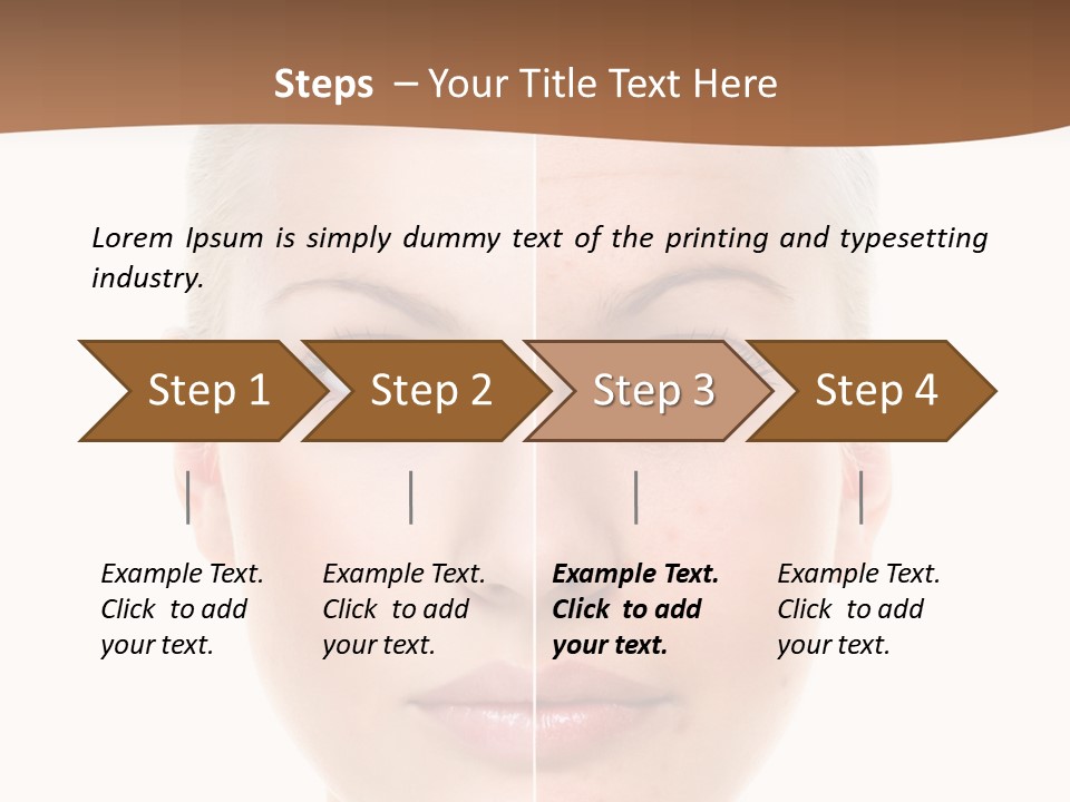 Young Skincare Girl PowerPoint Template