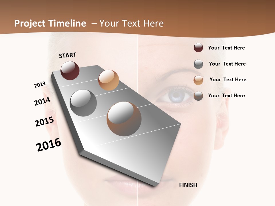 Young Skincare Girl PowerPoint Template