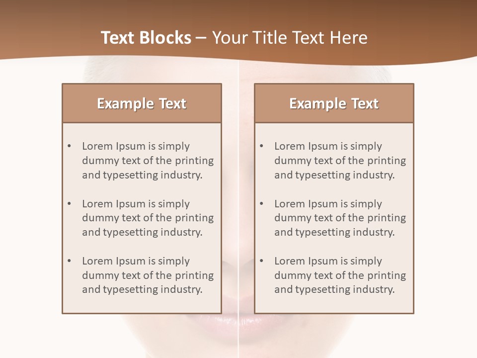 Young Skincare Girl PowerPoint Template