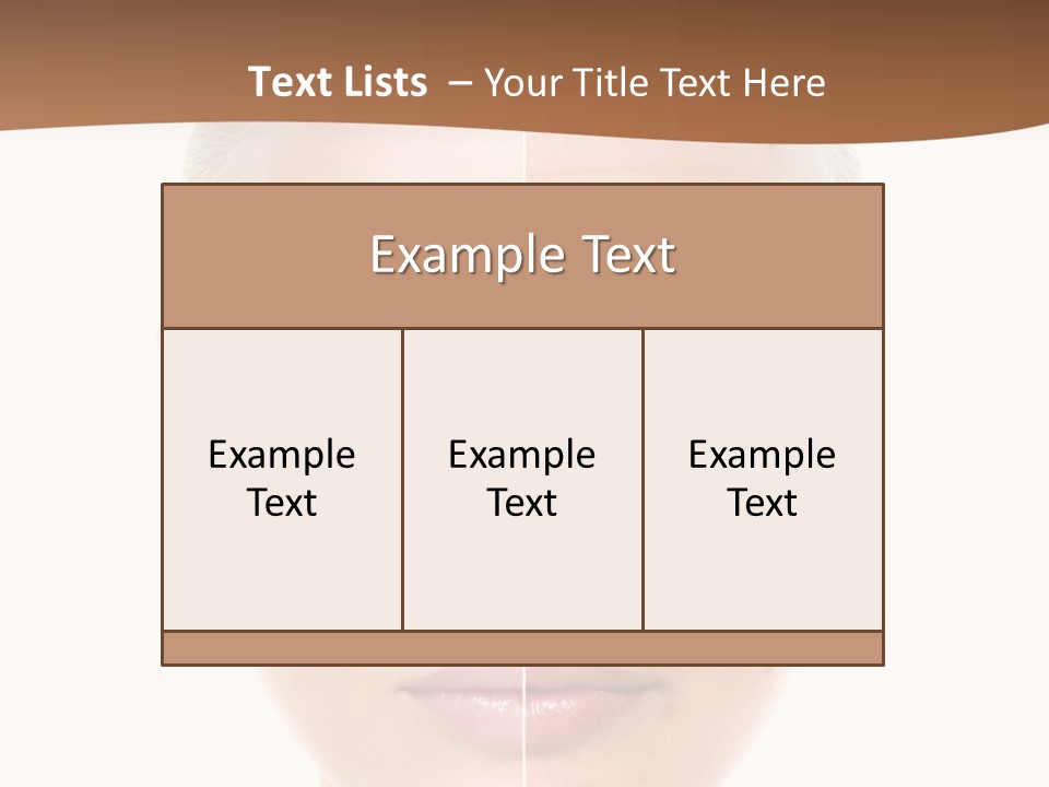 Young Skincare Girl PowerPoint Template