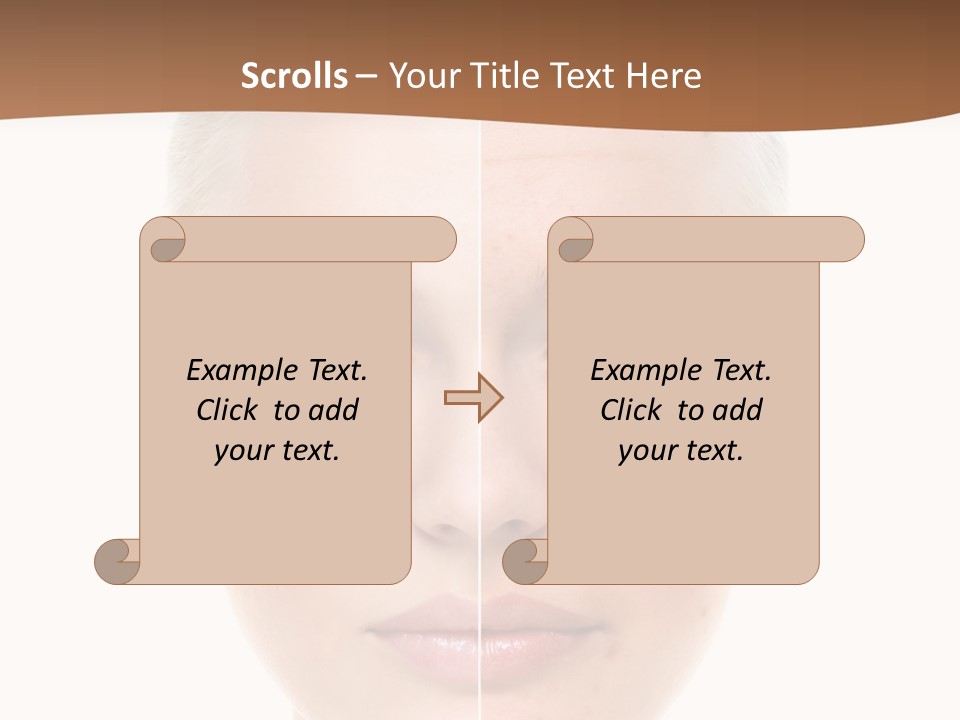 Young Skincare Girl PowerPoint Template