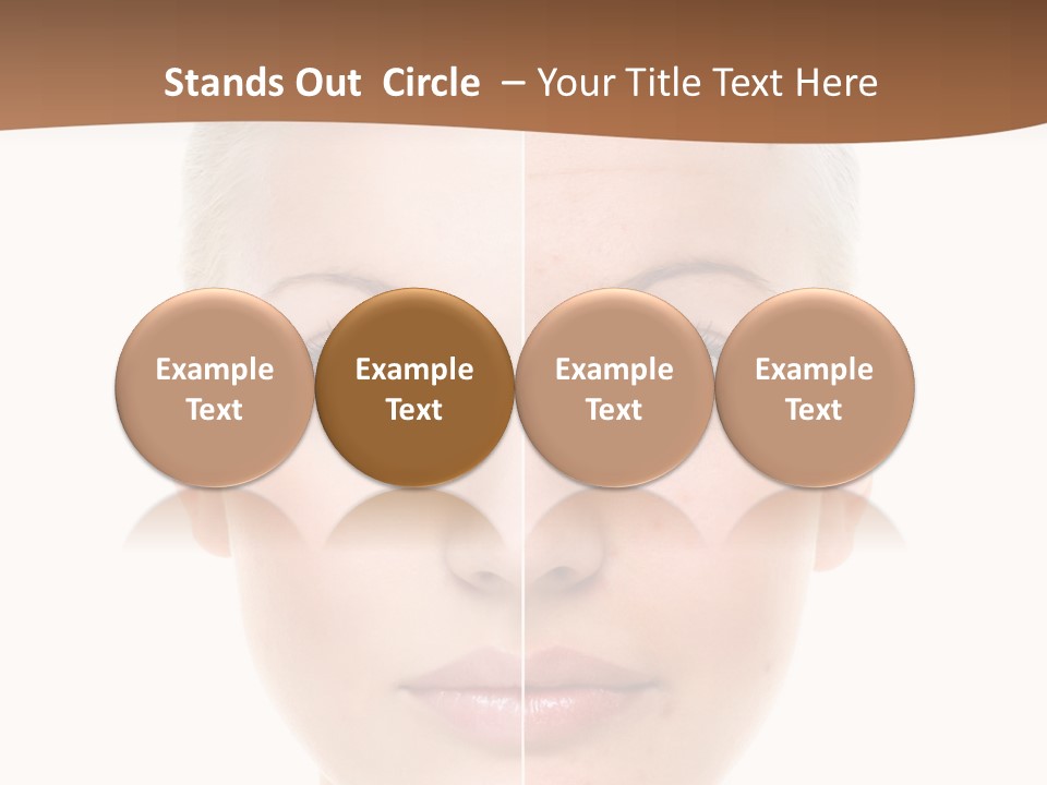 Young Skincare Girl PowerPoint Template