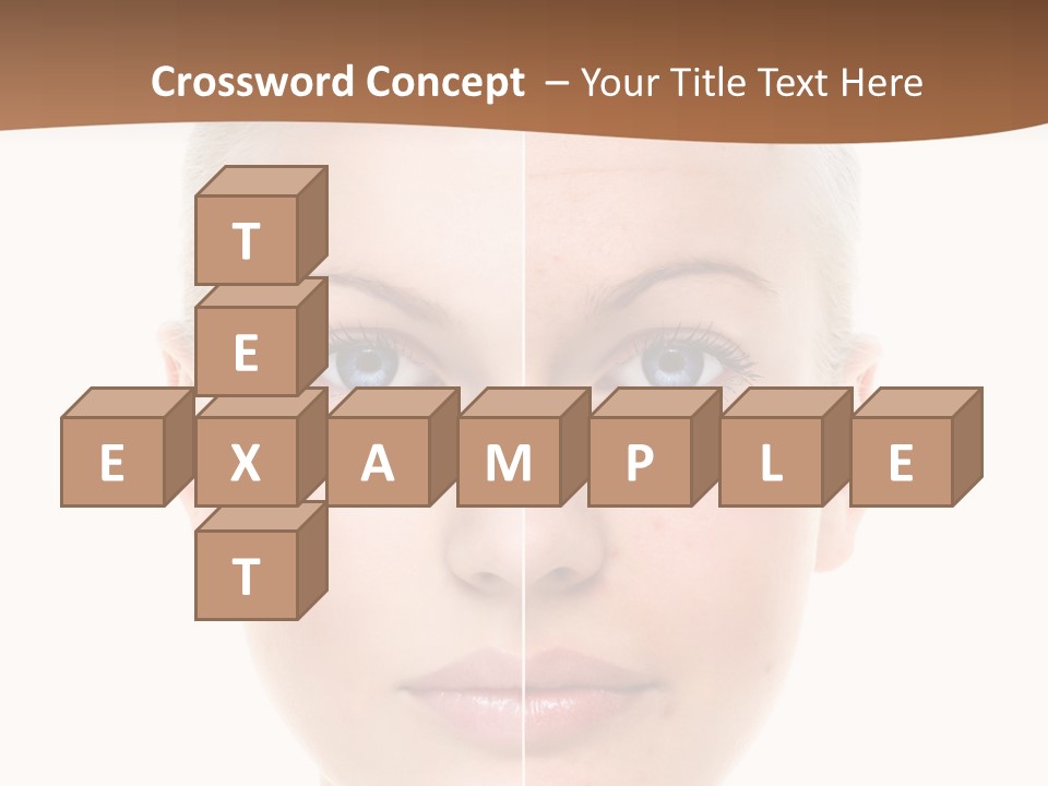 Young Skincare Girl PowerPoint Template