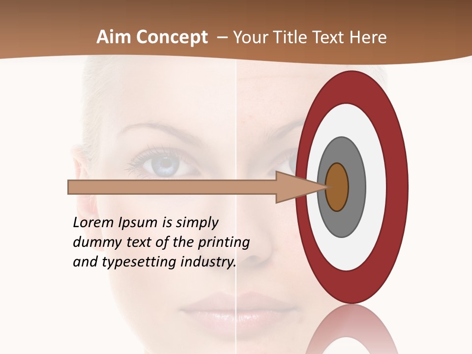 Young Skincare Girl PowerPoint Template